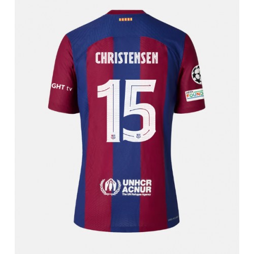 Moški Nogometni dresi Barcelona Andreas Christensen #15 Domači 2023-24 Kratek Rokav